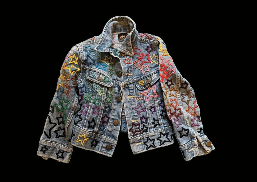 Embroidered Lee denim