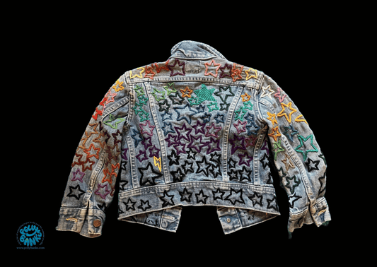 Embroidered Lee denim