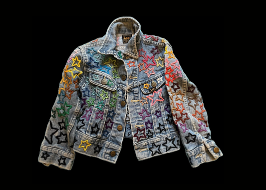 Embroidered Lee denim